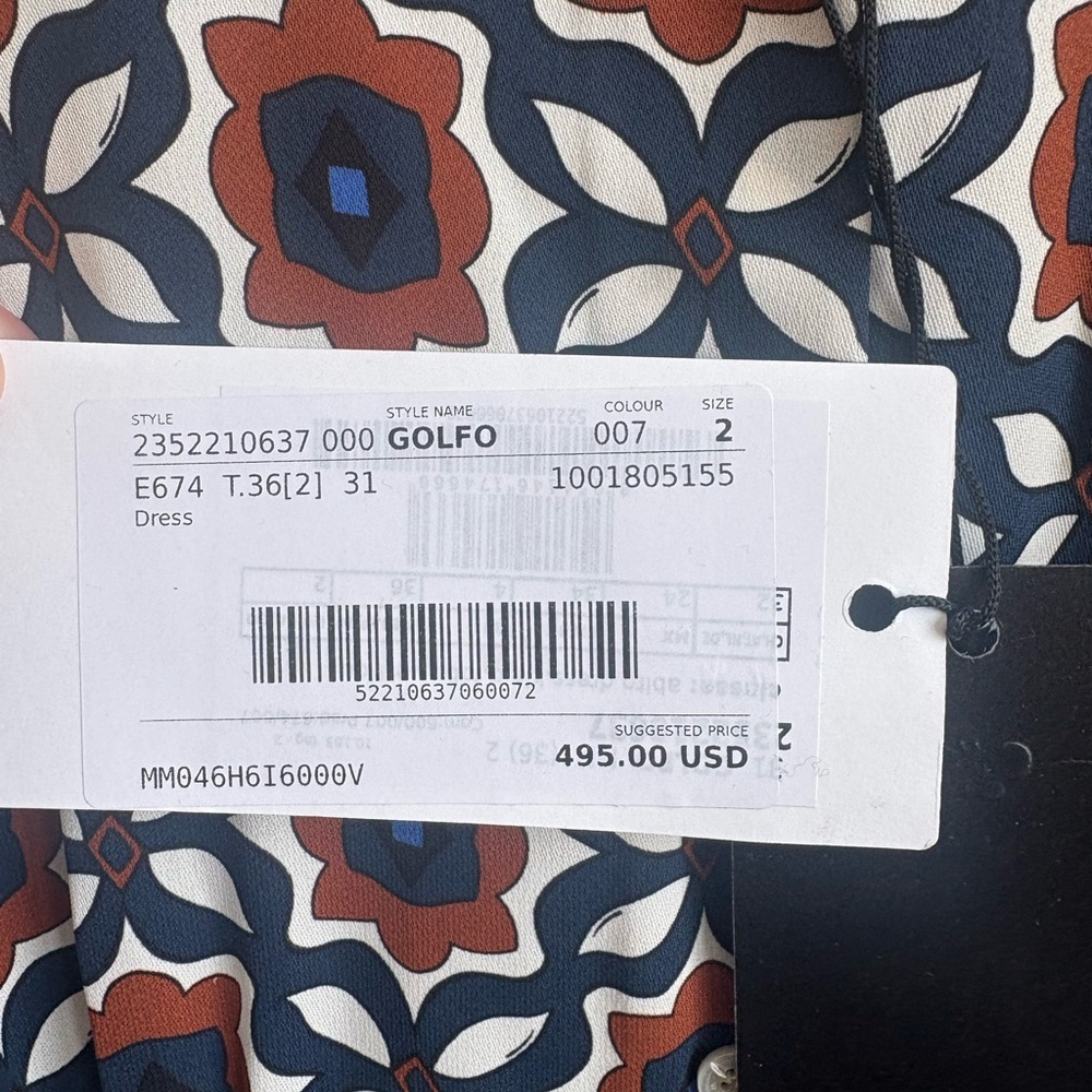 Max Mara Weekend Golfo Dress Size 2 NWT - Picture 6 of 10